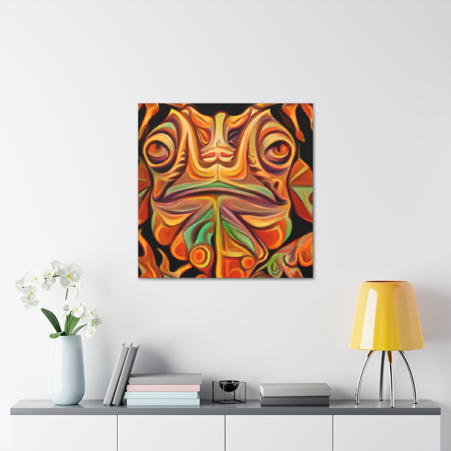 "Horned Lizard Monumental Deco" - Canvas