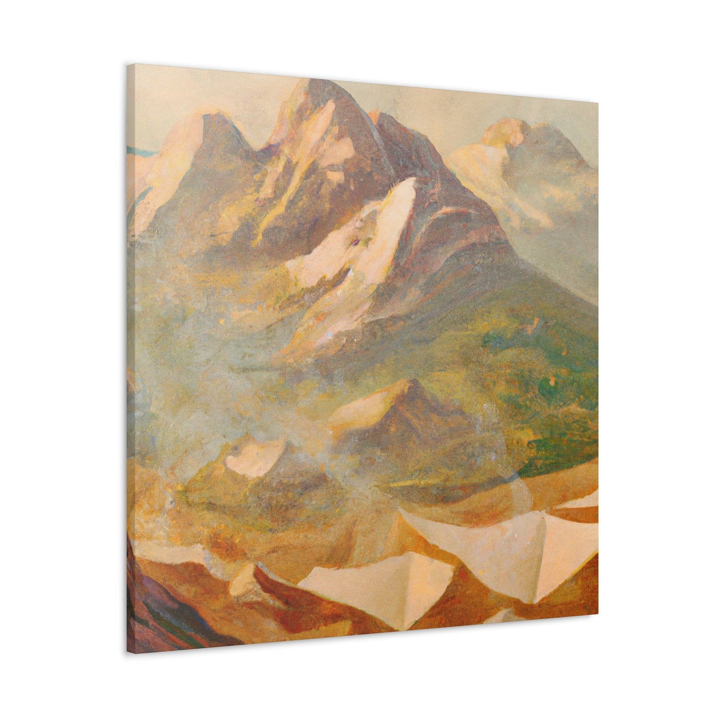 Majestic Mountain Vista - Canvas