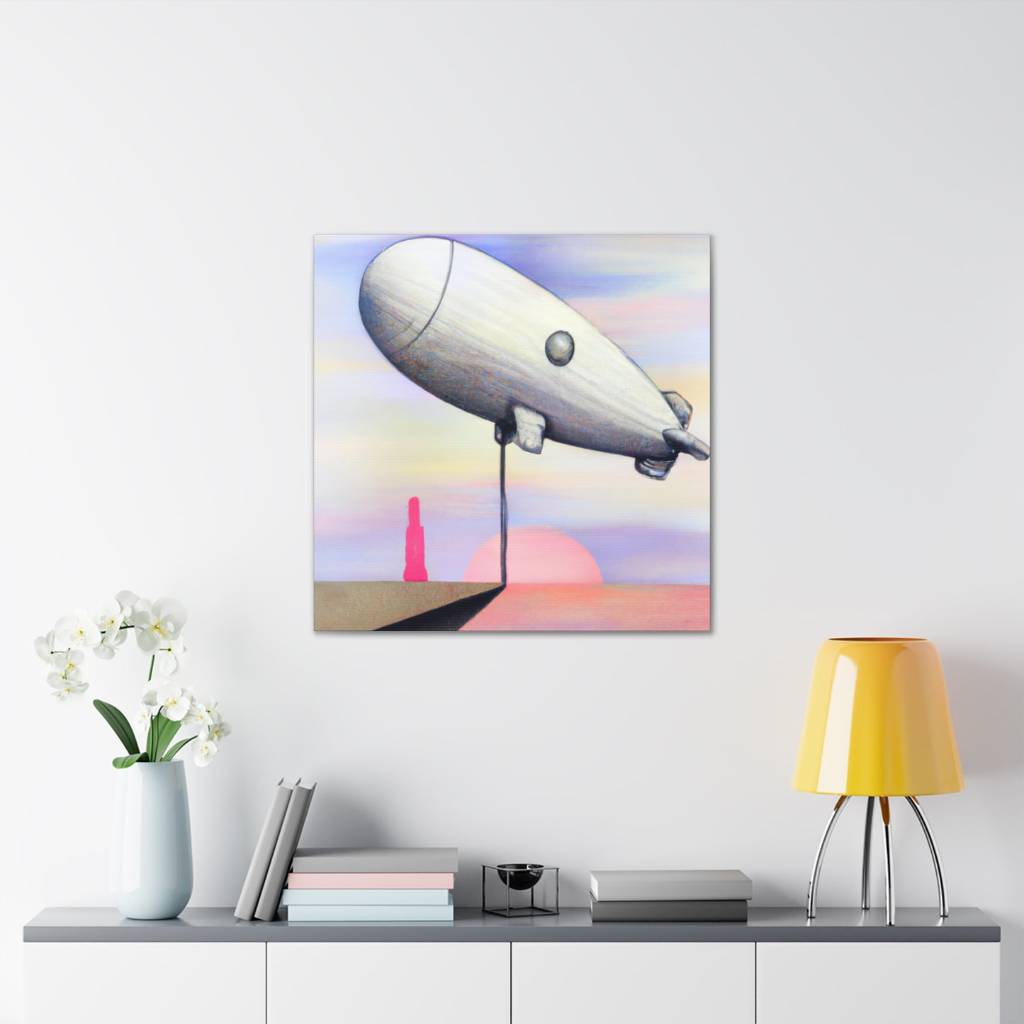 "Ascending Blimp Dreaming" - Canvas