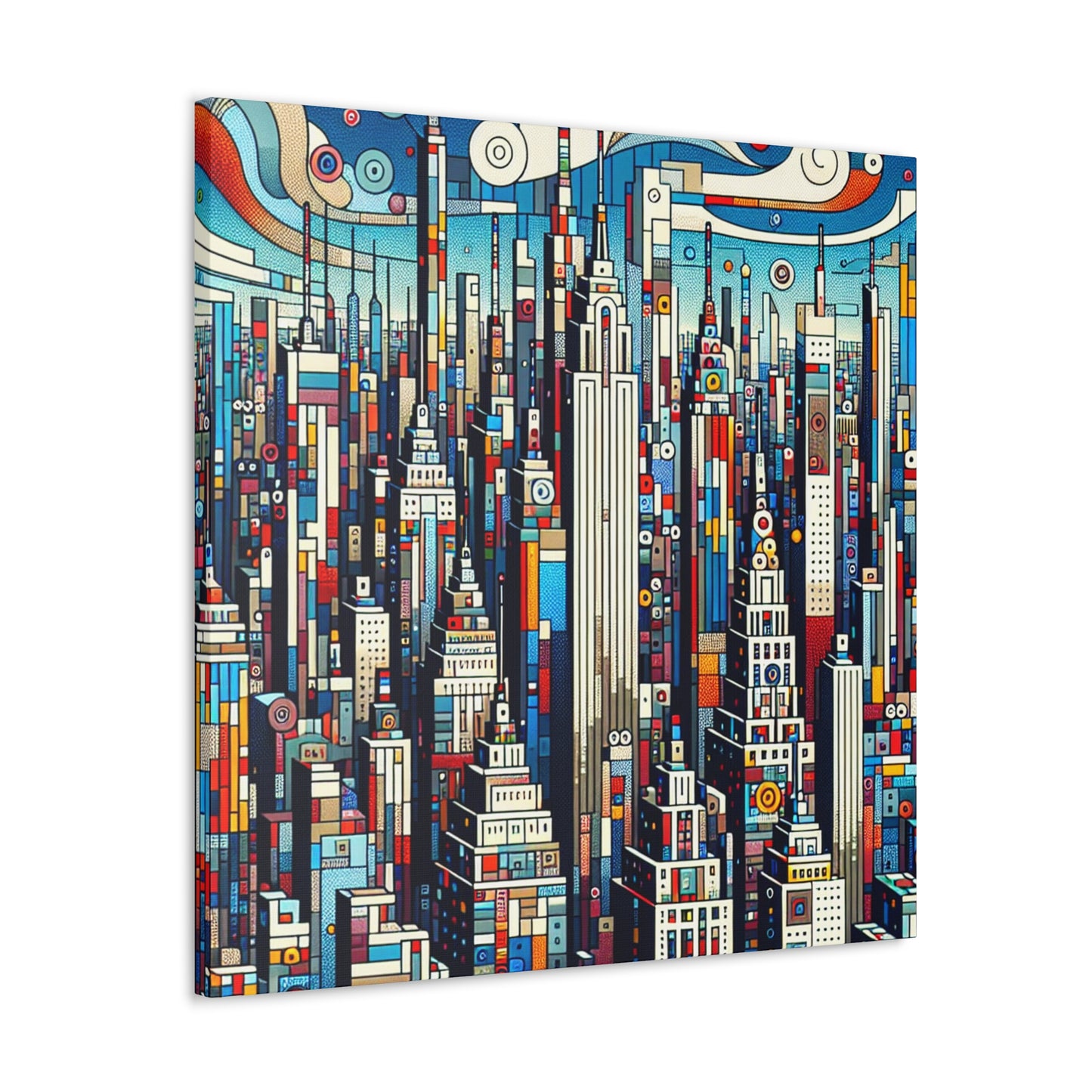 Concrete Jungle Rooftop Rain - Canvas