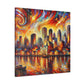 "Vibrant Jazz, Crescent City" - Canvas