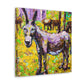 "Donkey in Impressionism" - Canvas