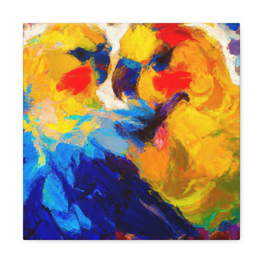 Loving Birds Together - Canvas