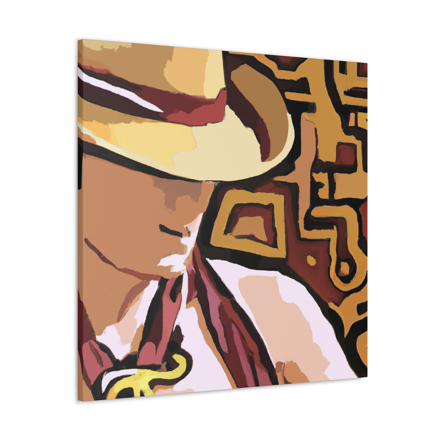 "Cowboy Hat Reflection" - Canvas