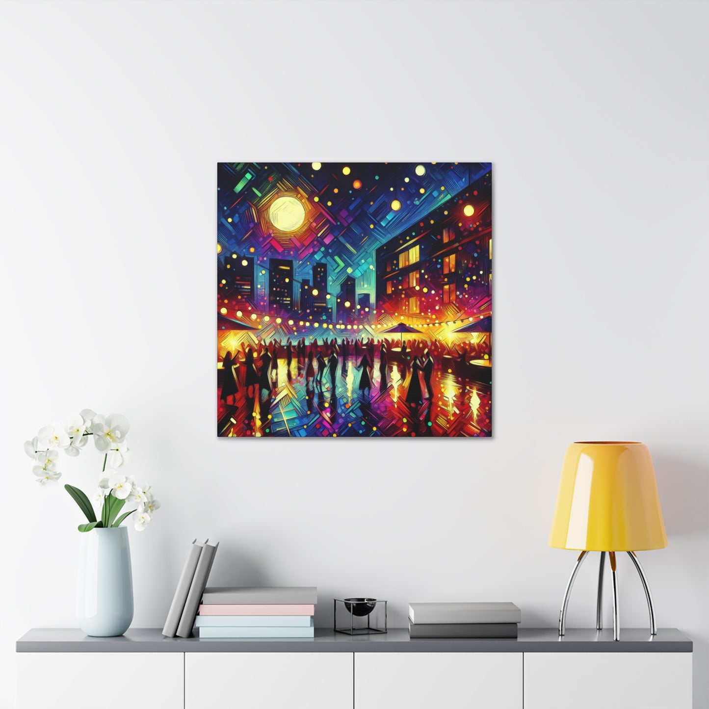 "Vibrant Sky High Soirées" - Canvas