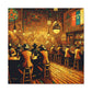 Western Saloon Scene - Canvas