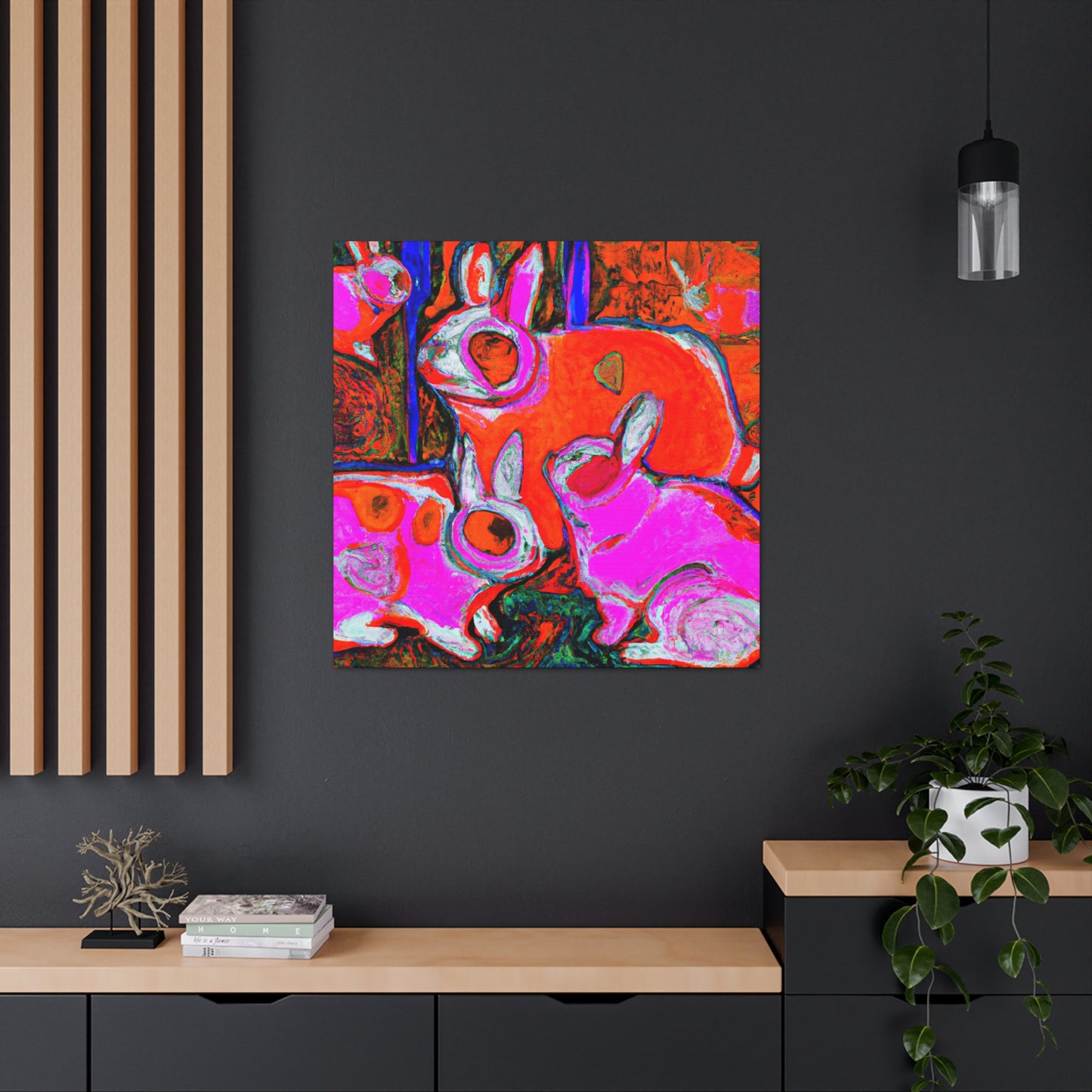 Rabbit in Wonderland Dream - Canvas