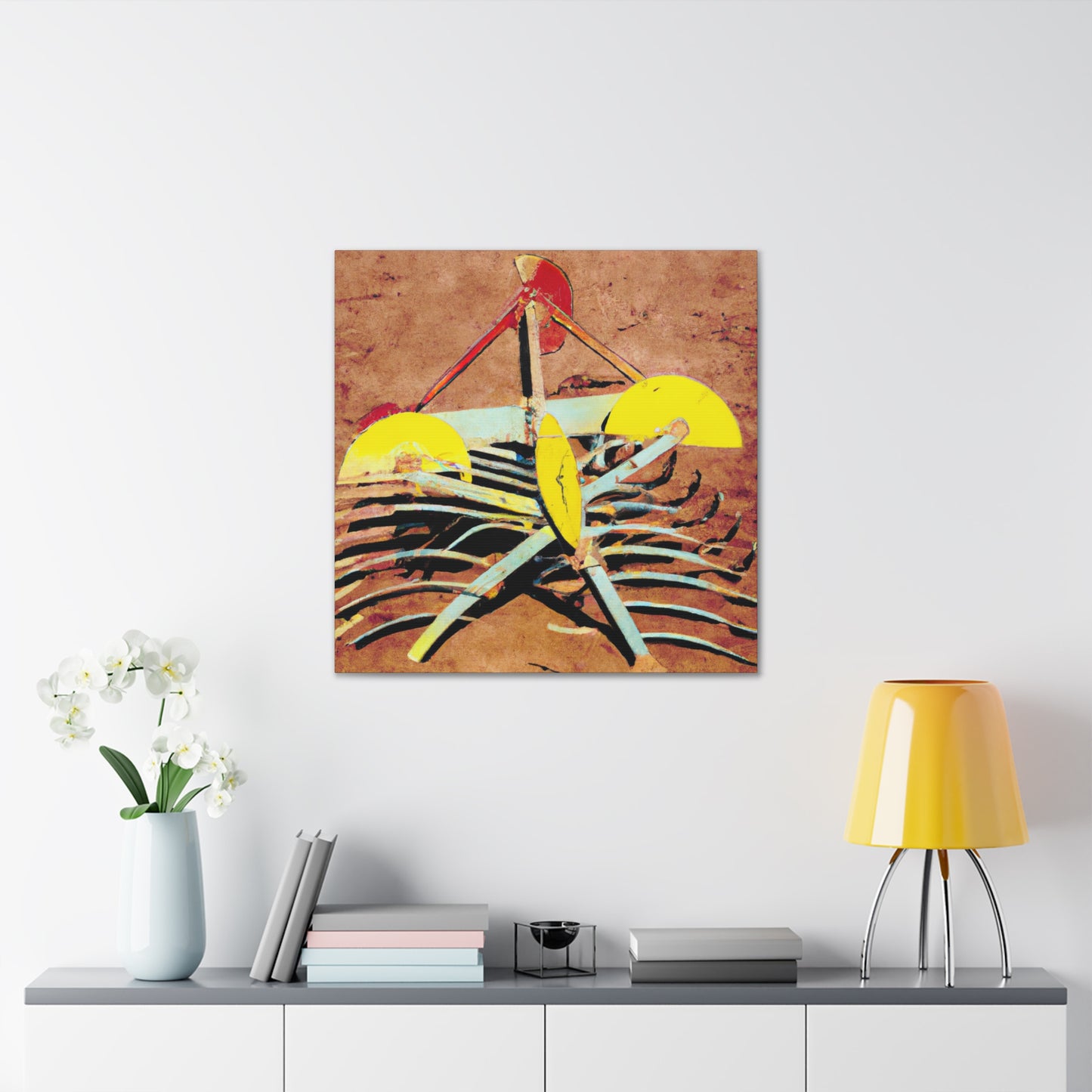 "Harnessing the Disc Harrow" - Canvas