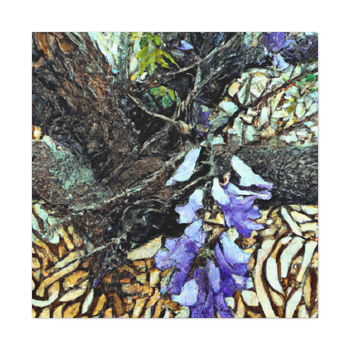 Jacaranda In Reflection - Canvas