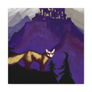 Marten in Moonlight Glow - Canvas