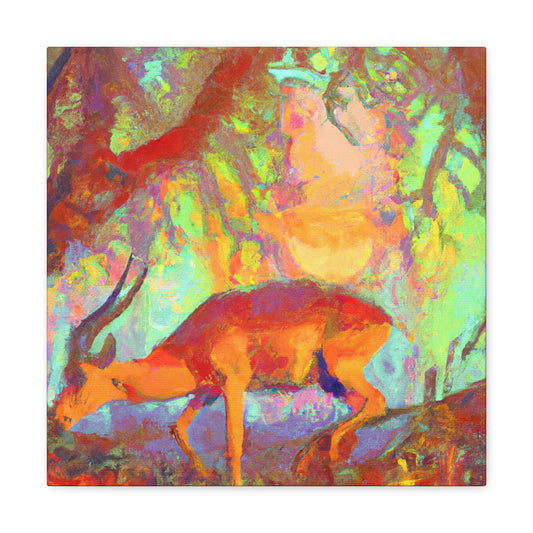 Antelope in Impressionism - Canvas