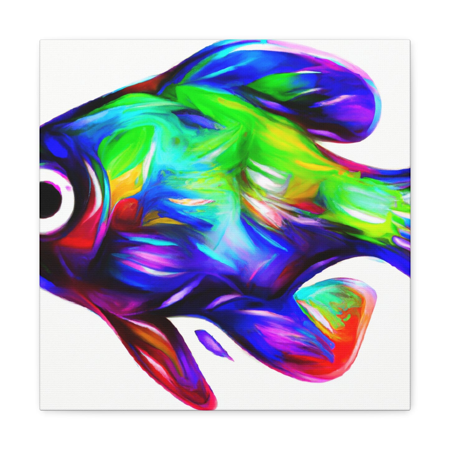 Rainbow Fish Reflection - Canvas