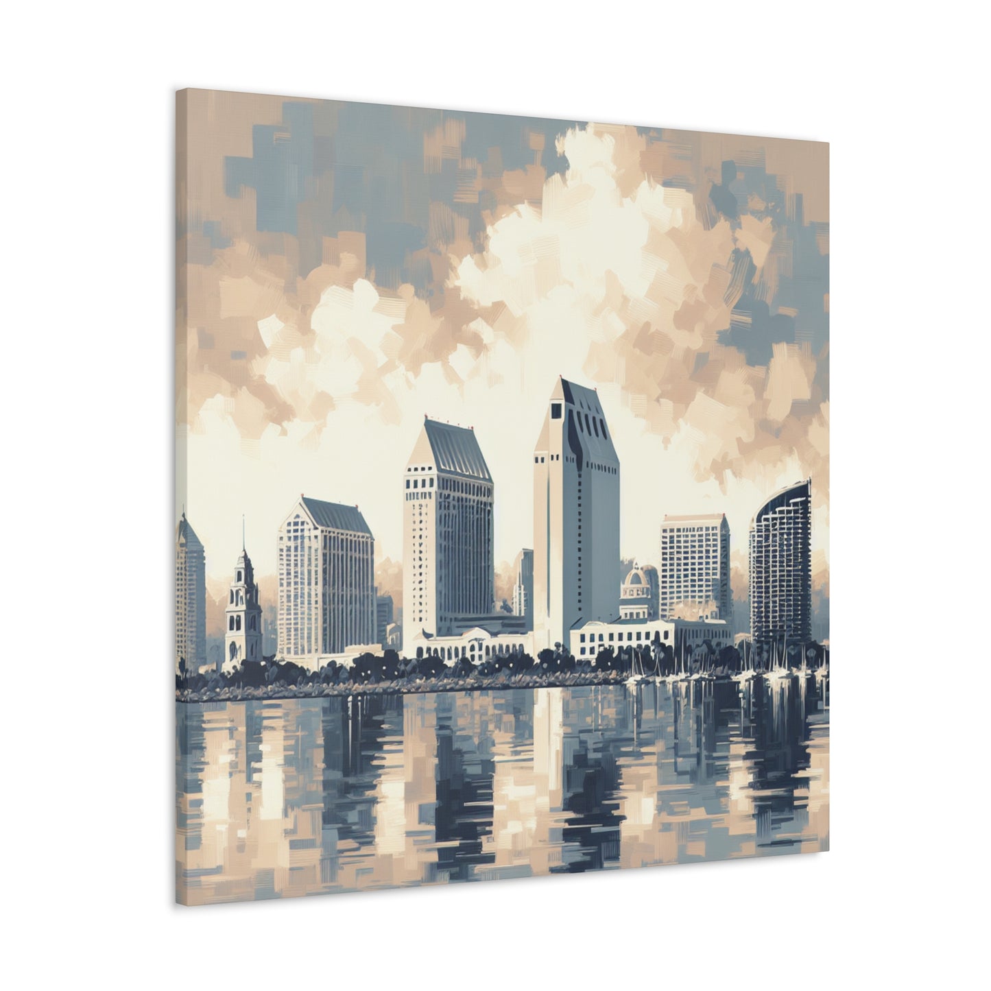 "Seaside Serenity: San Diego" - Canvas