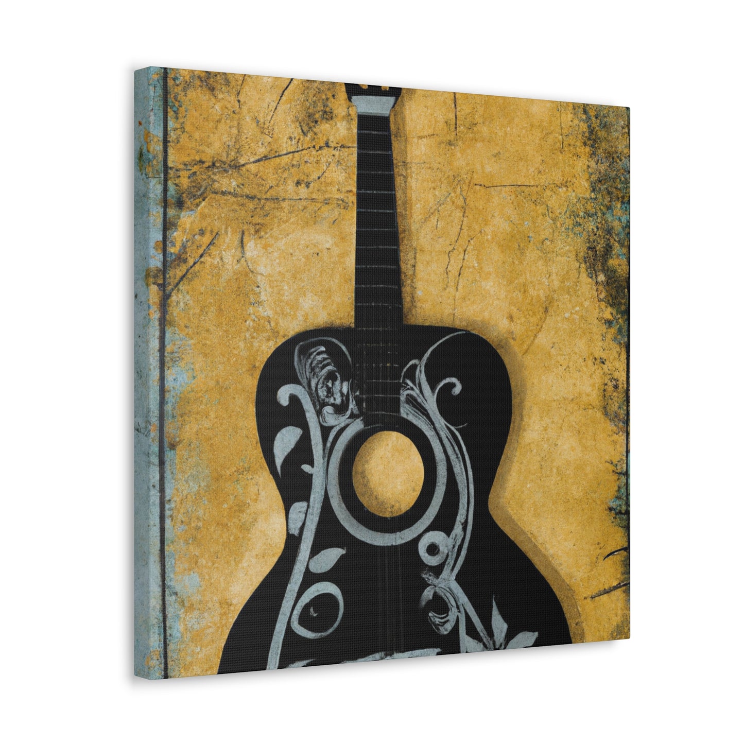 "Guitar's Resonant Melody" - Canvas