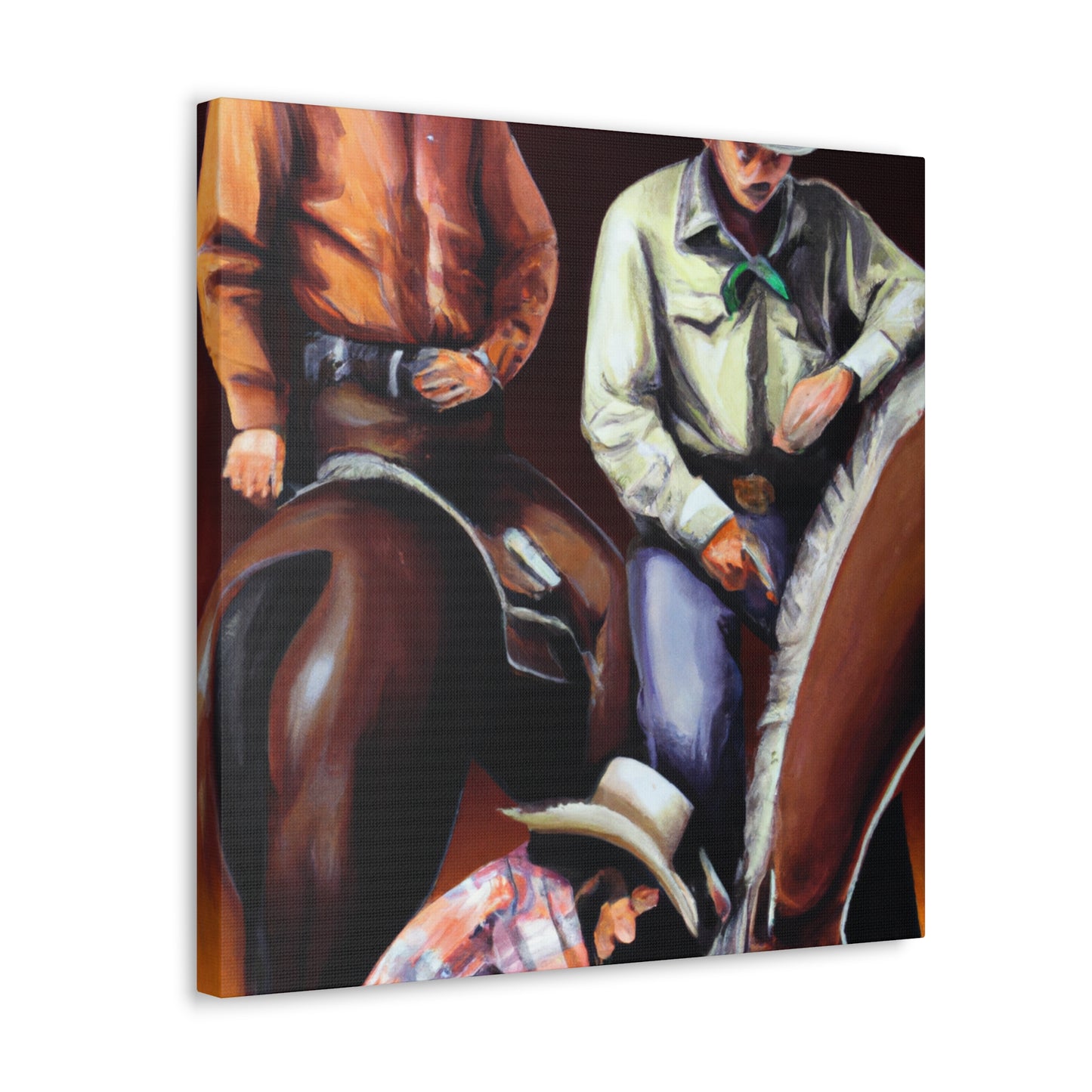 "Rodeo on the Plains" - Canvas