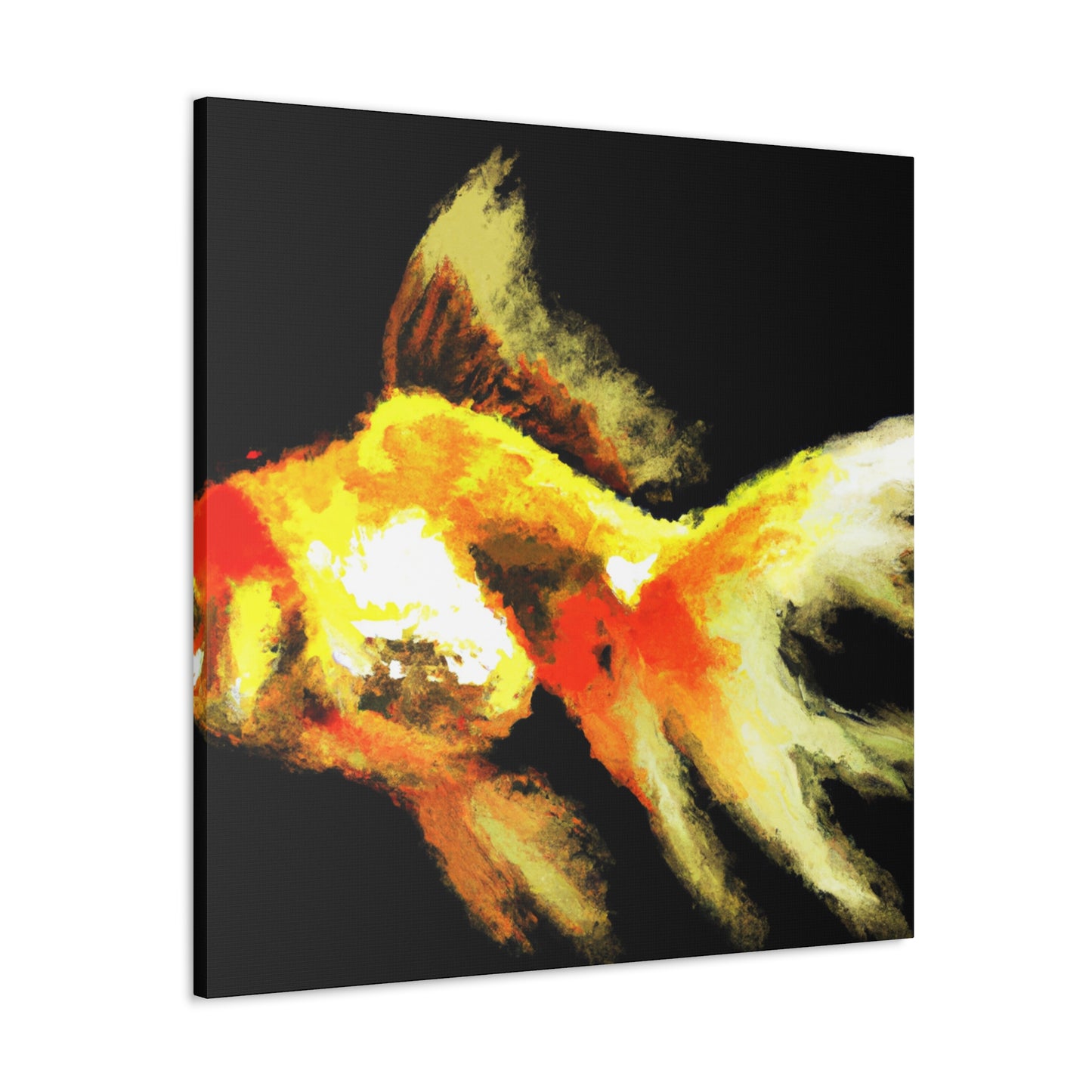 "Golden Fishes Abound" - Canvas