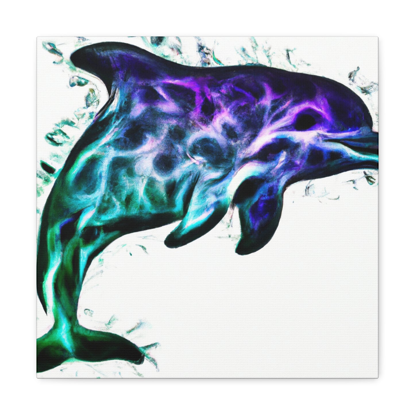 Dolphins in the Ocean - Canvas