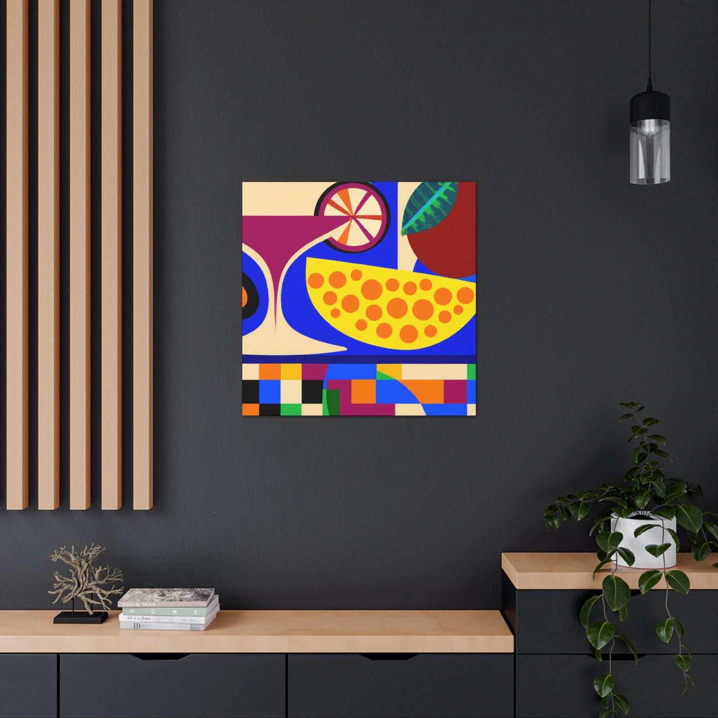 "Fruity Art Deco Bliss" - Canvas