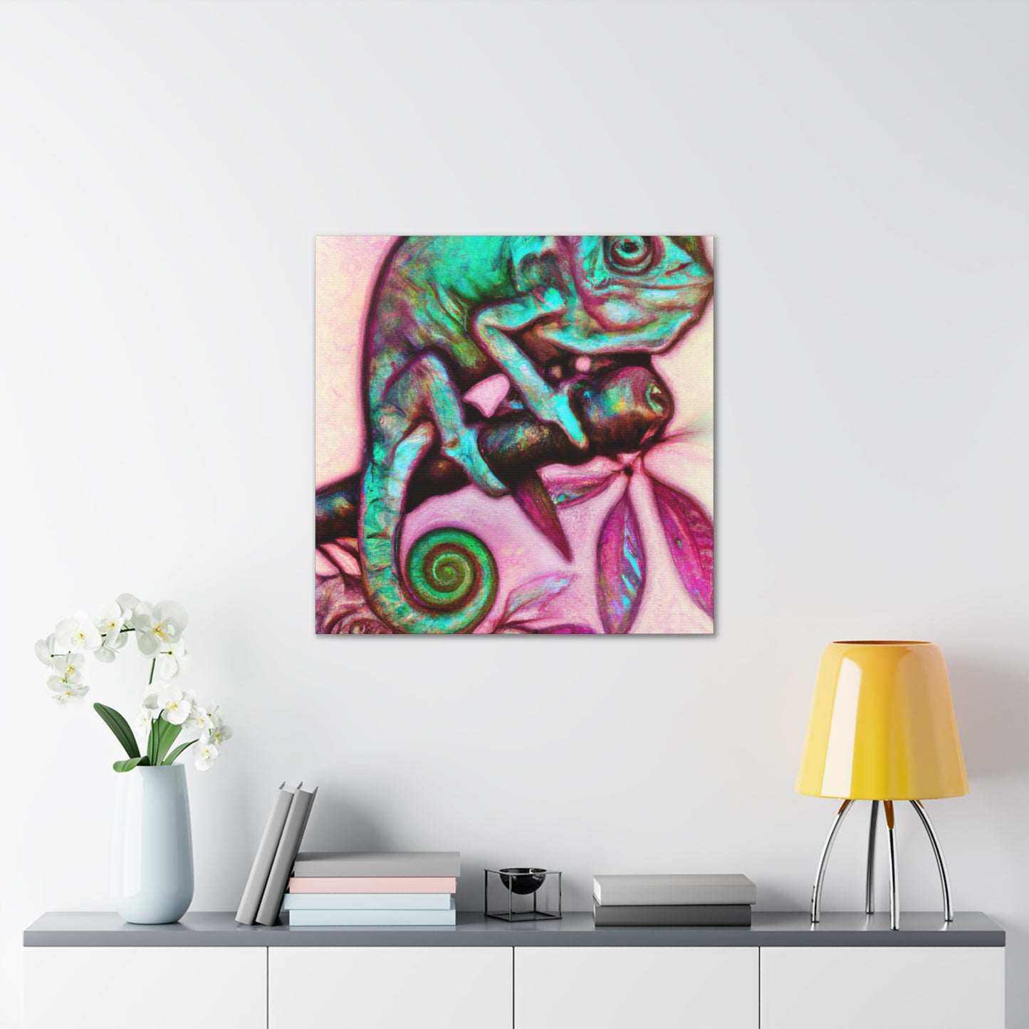 Veiled Chameleon Gaze - Canvas