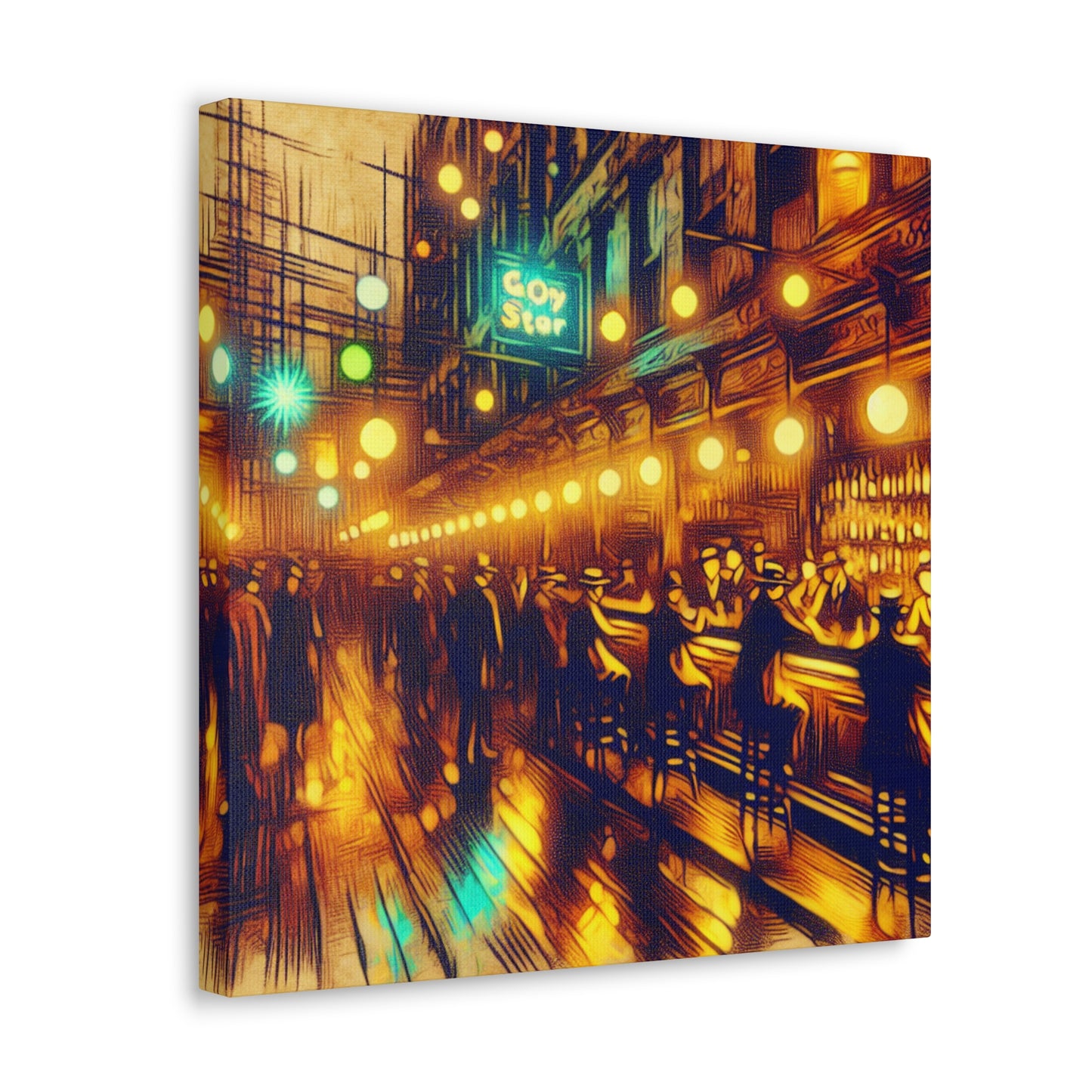 Prohibition's Hidden Revelry - Canvas