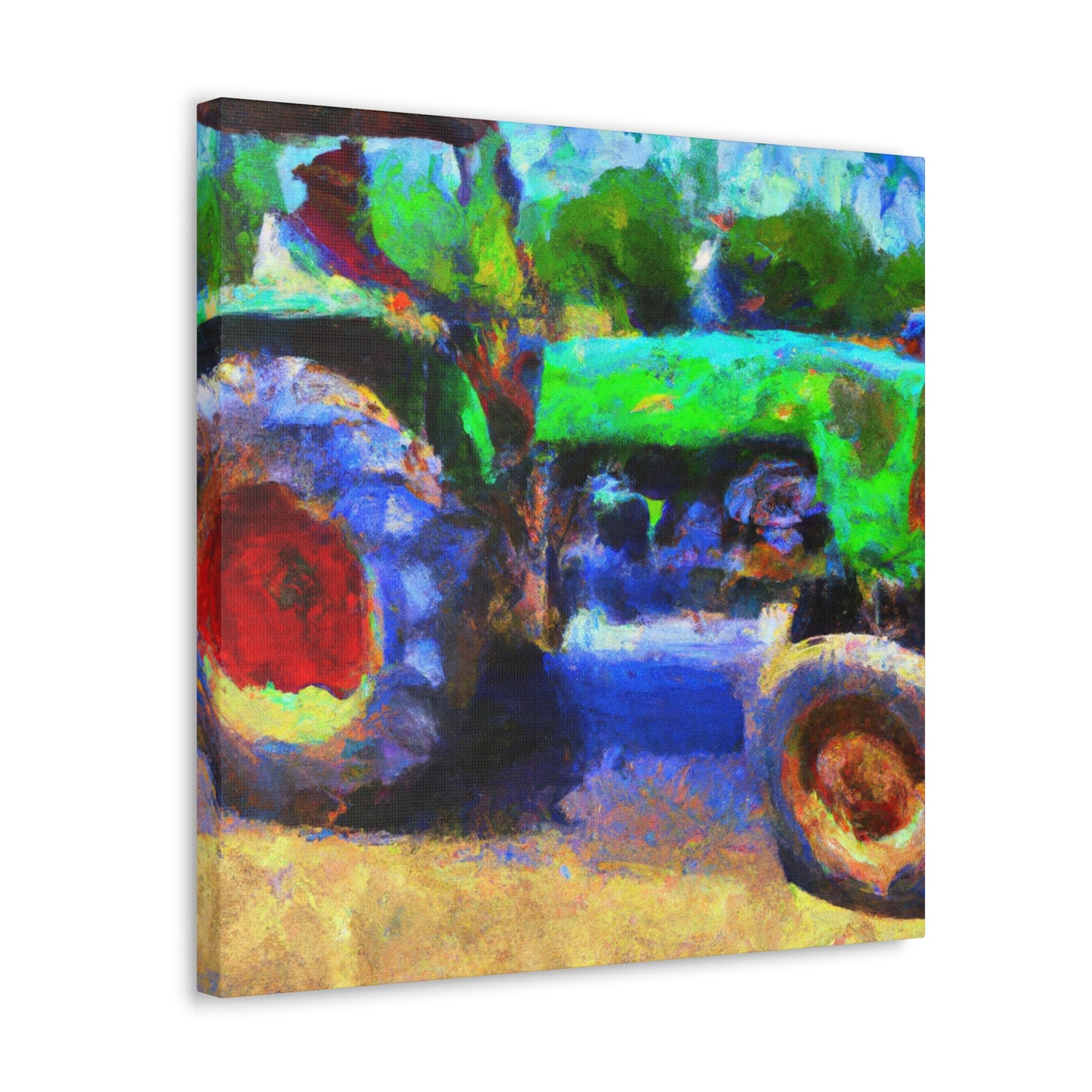 Tractor in Impressionism - Canvas