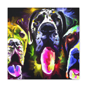 "Majestic Great Dane Portrait" - Canvas