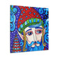 "Elf with a Flying Hat" - Canvas