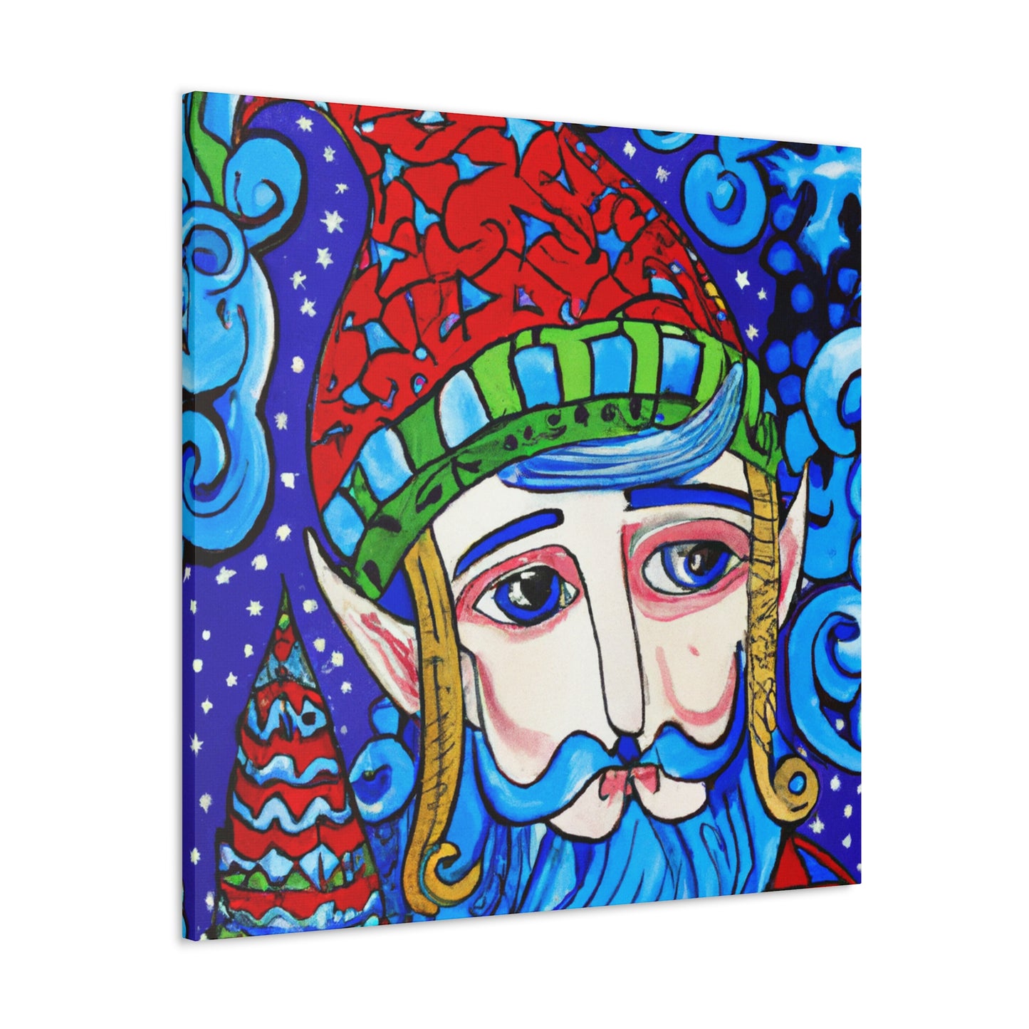 "Elf with a Flying Hat" - Canvas