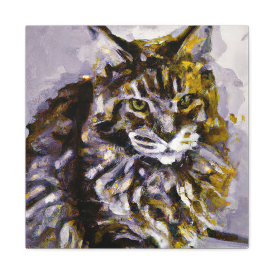 Maine Coon Expressionism - Canvas