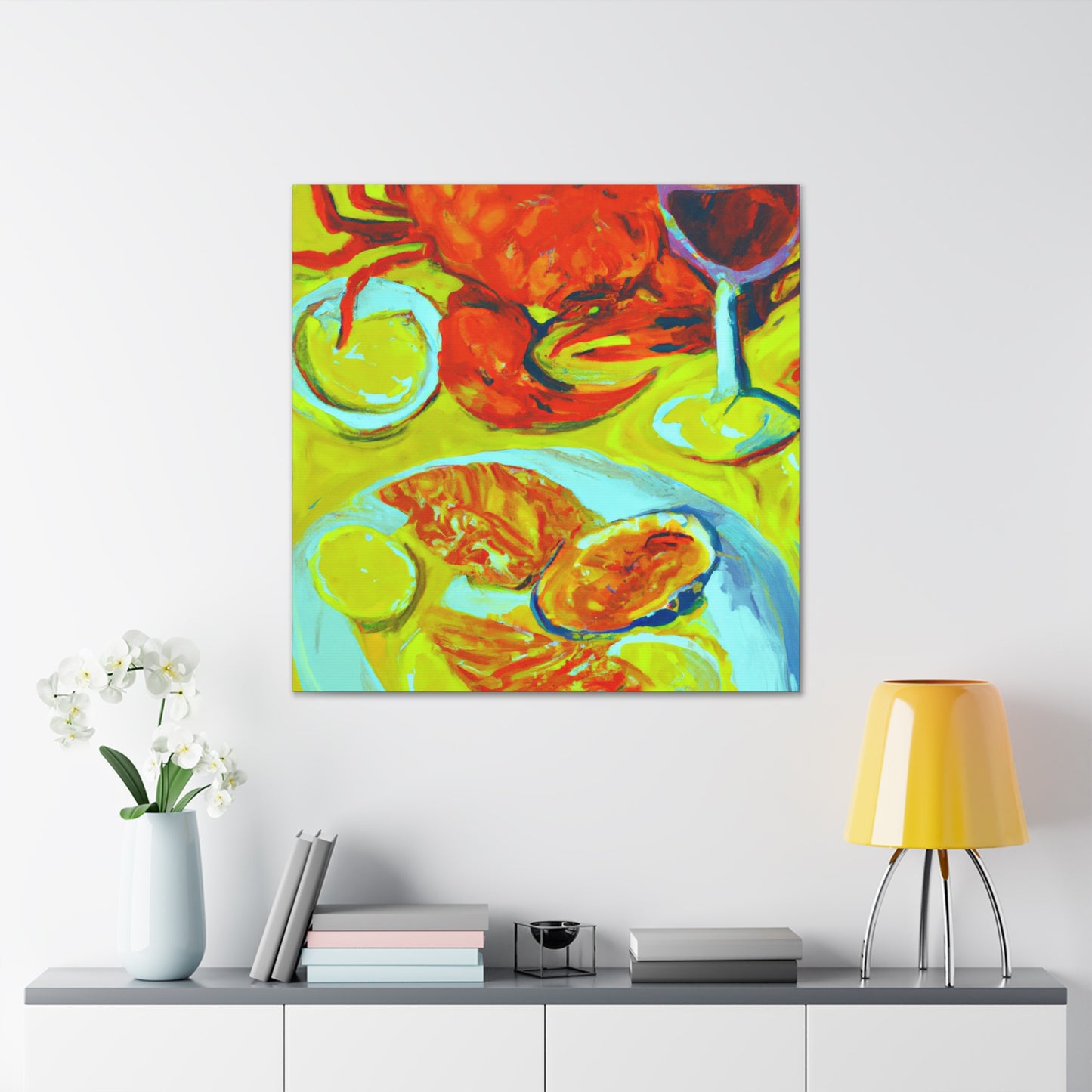 "Seafood in Post-Impressionism" - Canvas