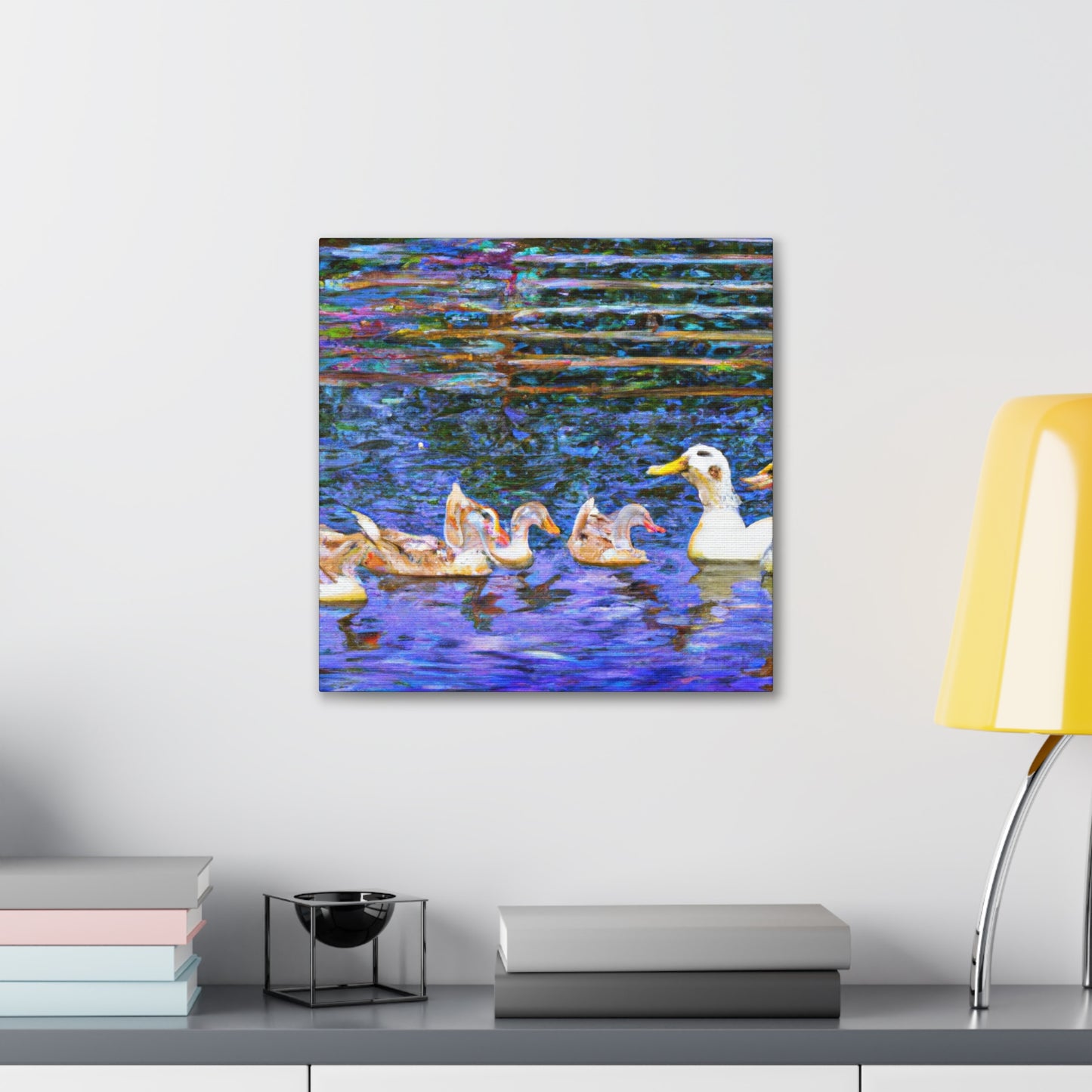 Duck on a Pond - Canvas