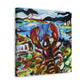 Lobster's Expressionistic Form - Canvas