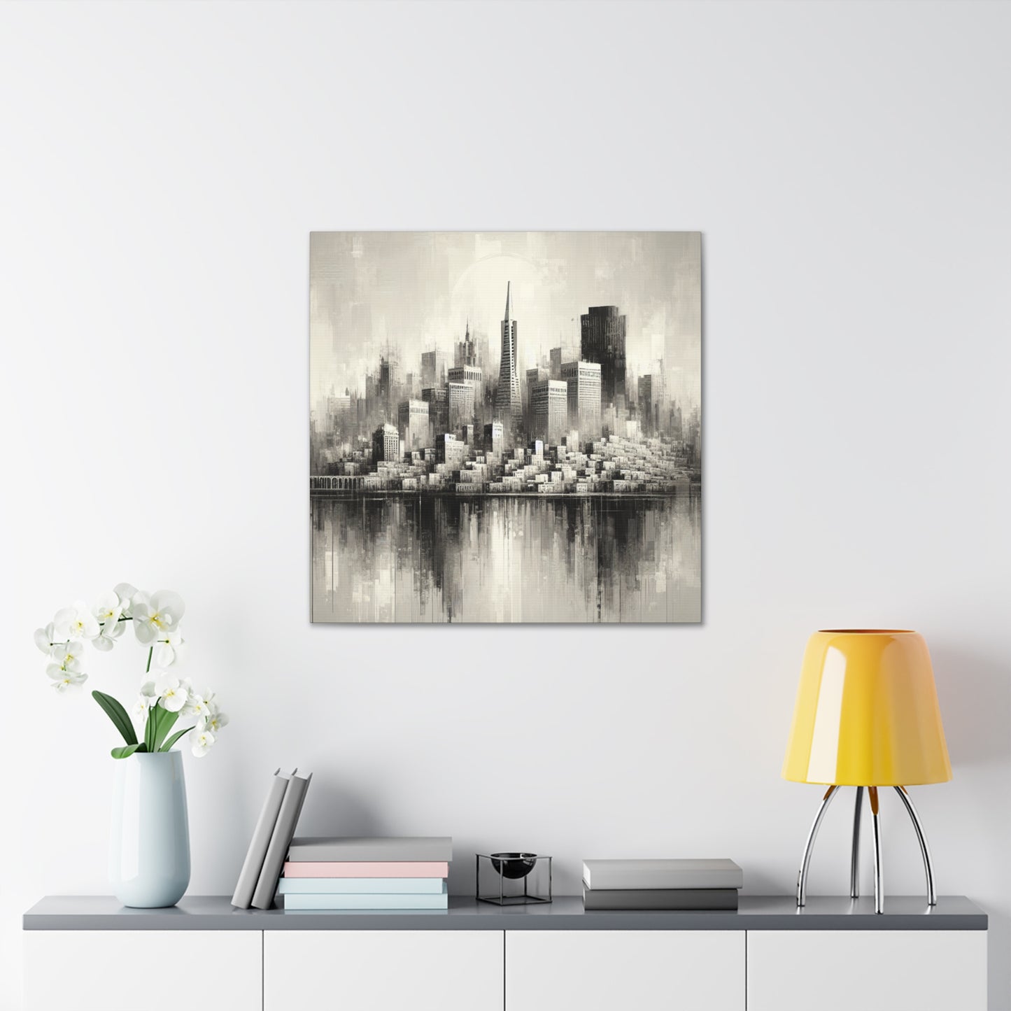 "Cityscape Serenade" - Canvas