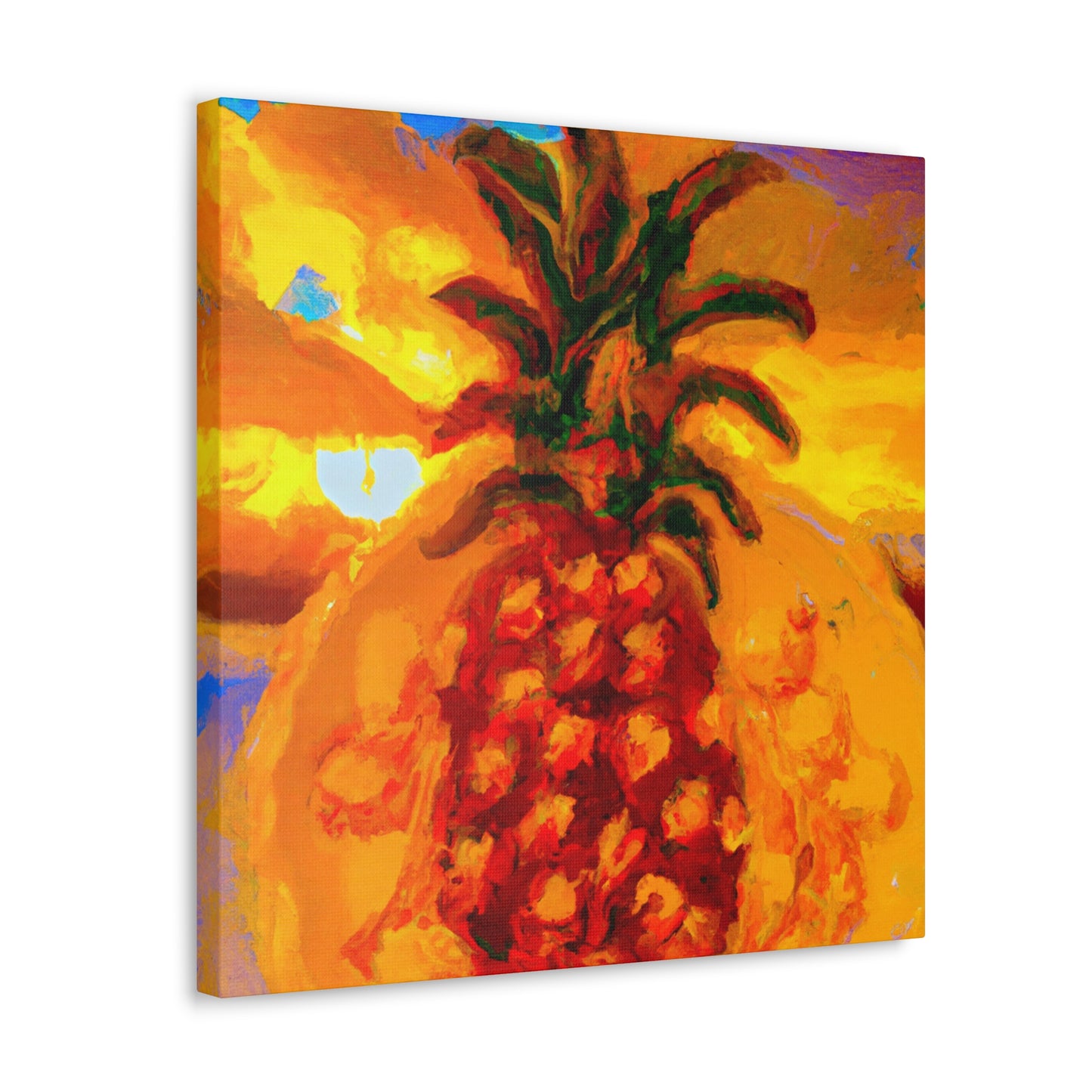 "Pineapple Paradise Scene" - Canvas