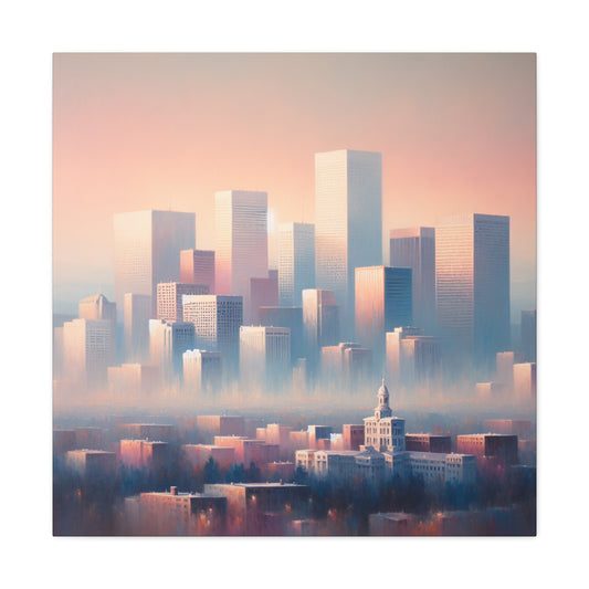 Muted Urban Serenity - Canvas