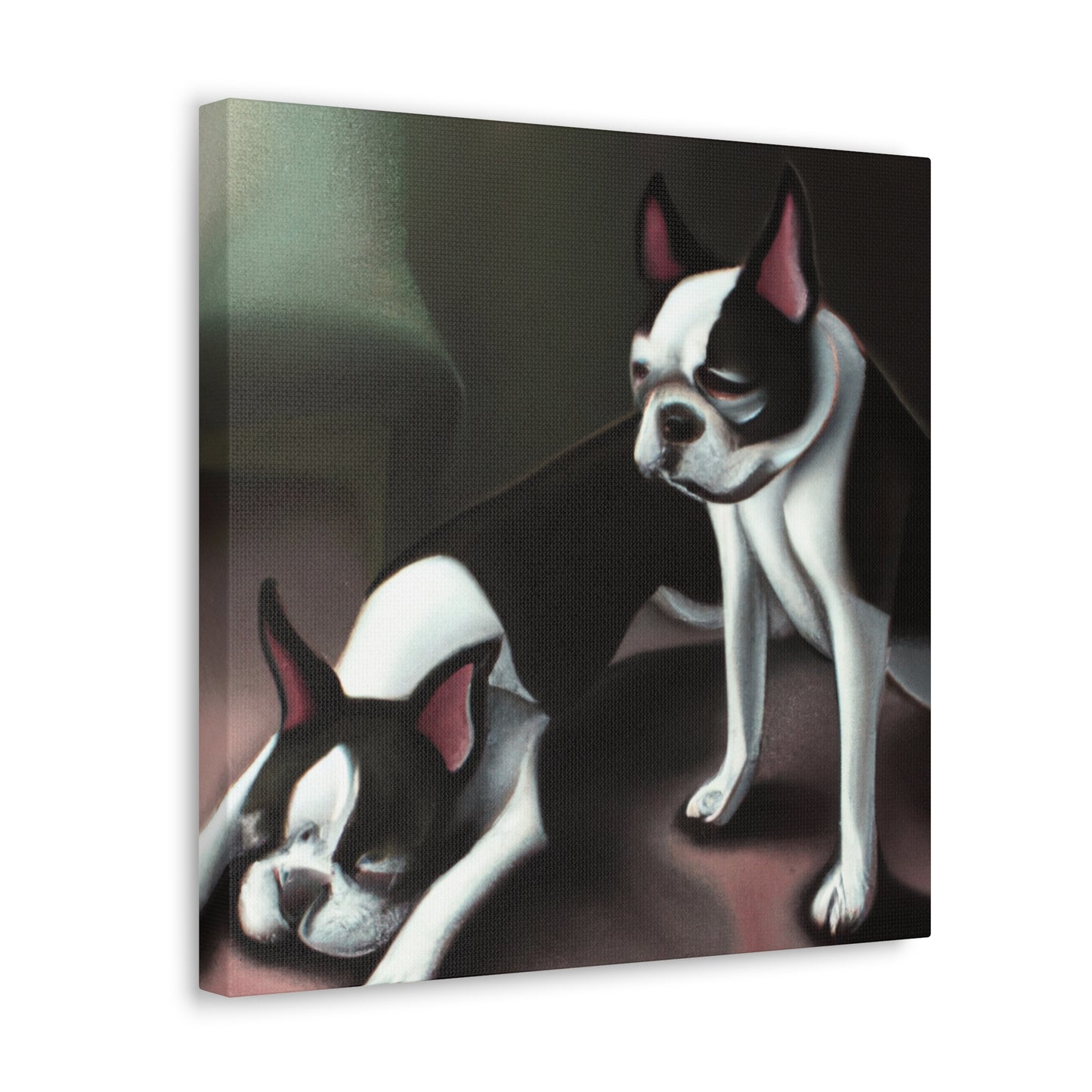 Boston Terrier Surrealism - Canvas