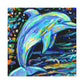 Dancing Dolphin Fauvism - Canvas