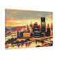 Steel City Dreamscape Dawn - Canvas