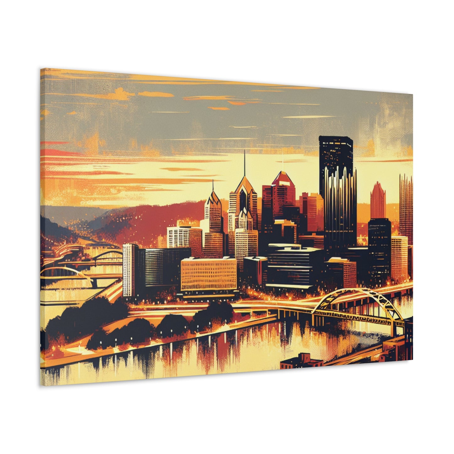 Steel City Dreamscape Dawn - Canvas