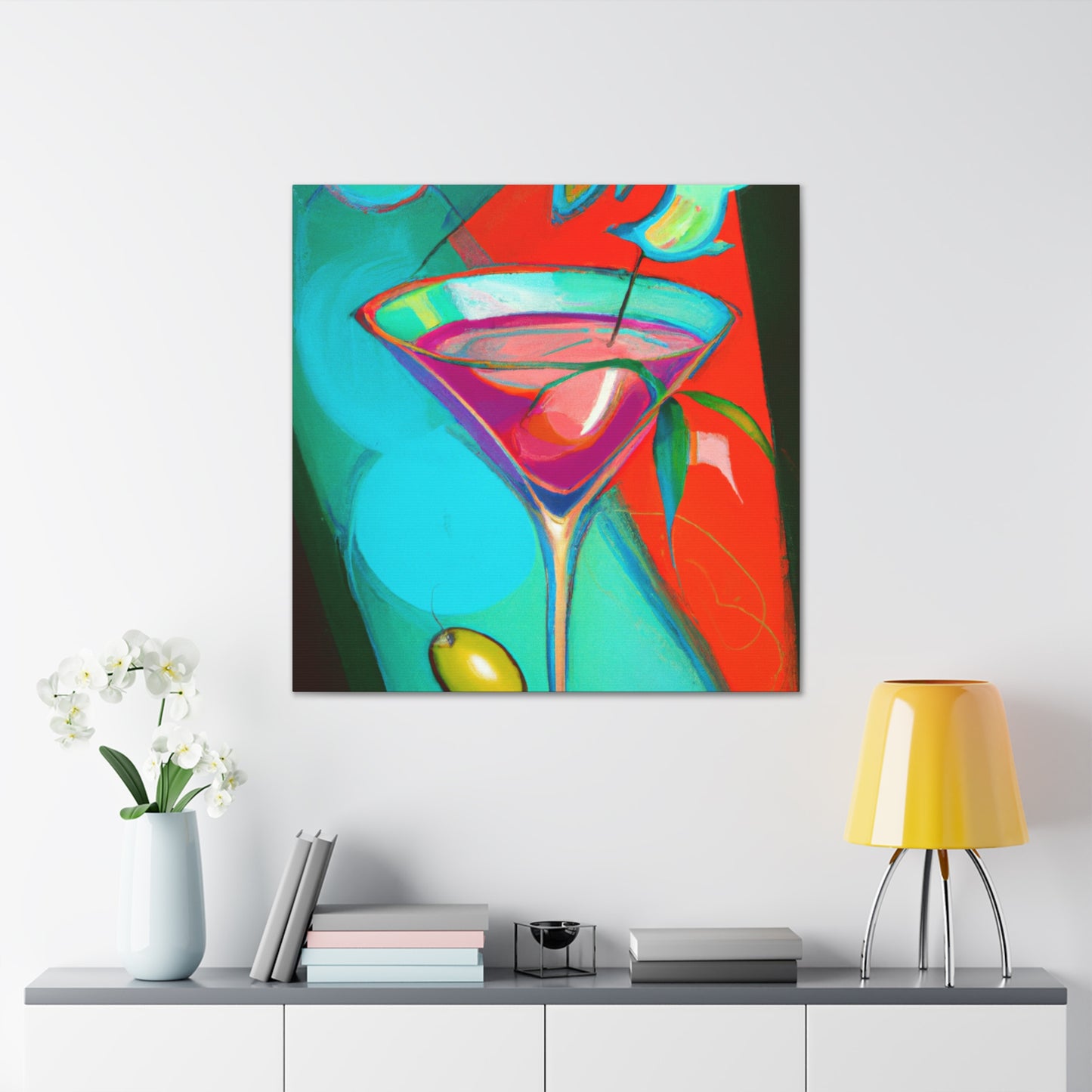 "Toasting the Martini Life" - Canvas