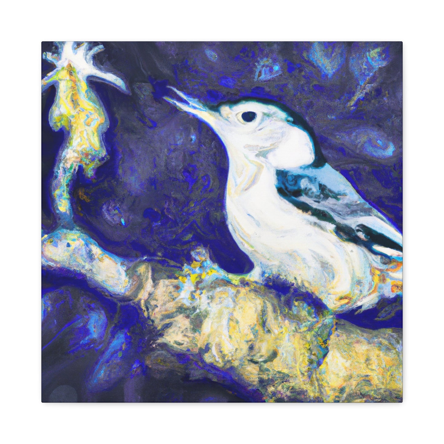 "Bird of Splendour Nuthatch" - Canvas