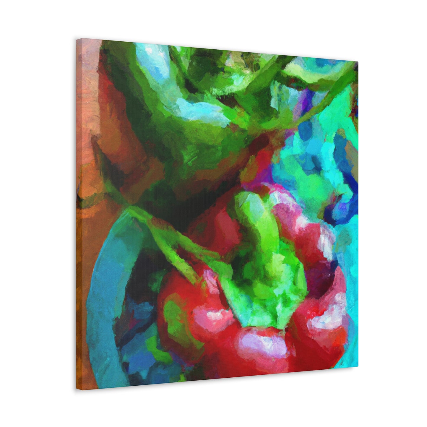 Peppers in Impressionism - Canvas