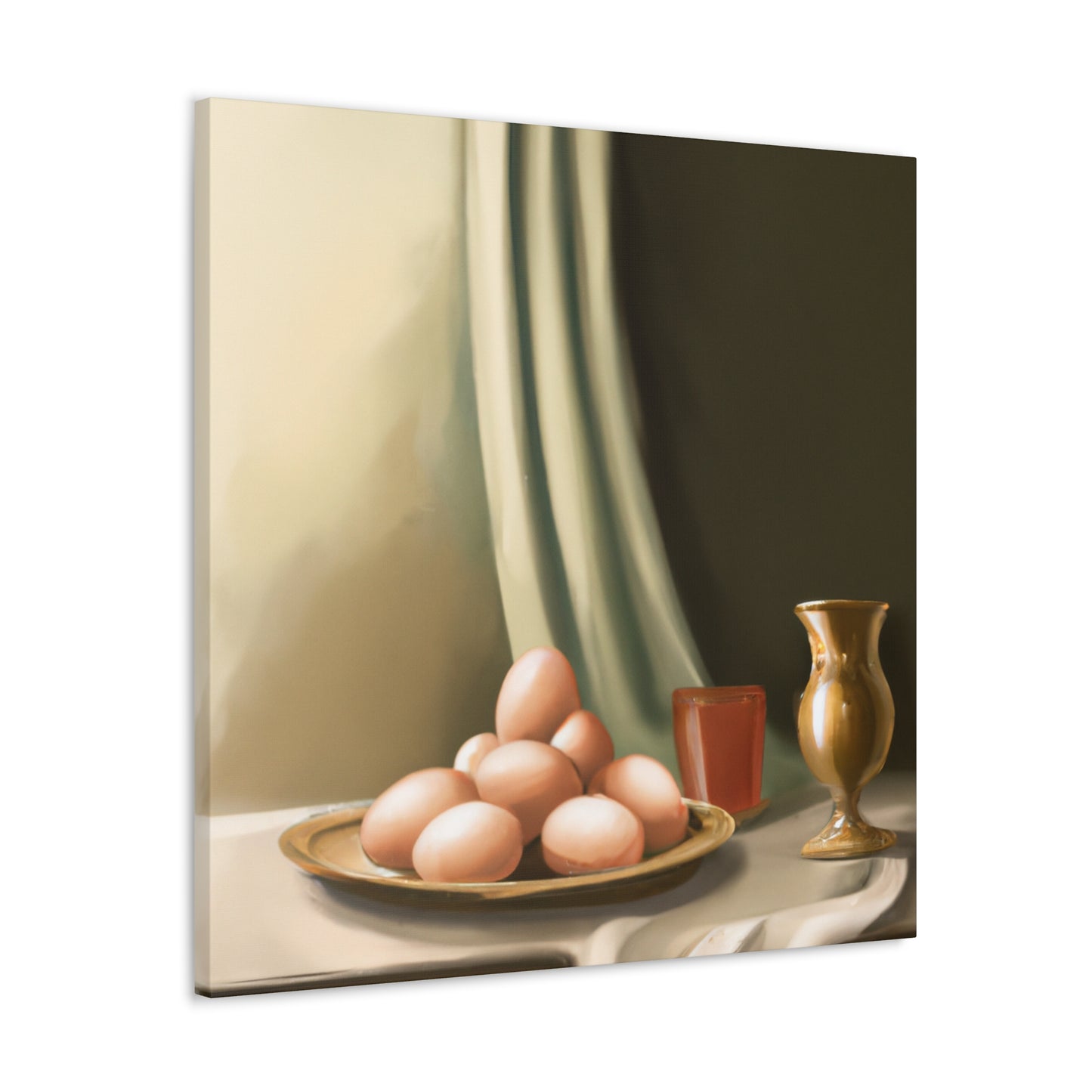 Still Life: Eggs. - Canvas