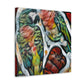 Parrots in Harmony. - Canvas