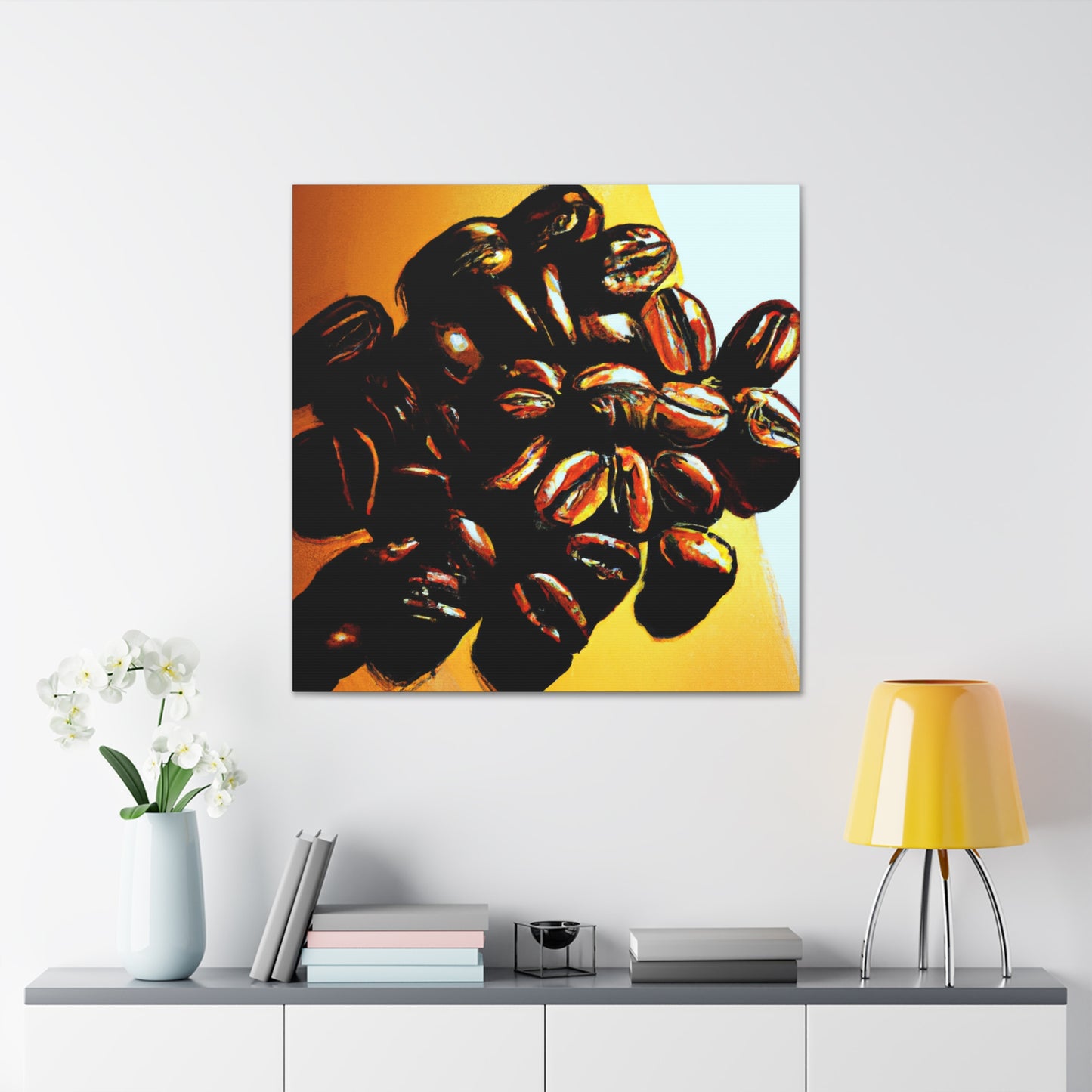 Coffee Beans Pop Art - Canvas