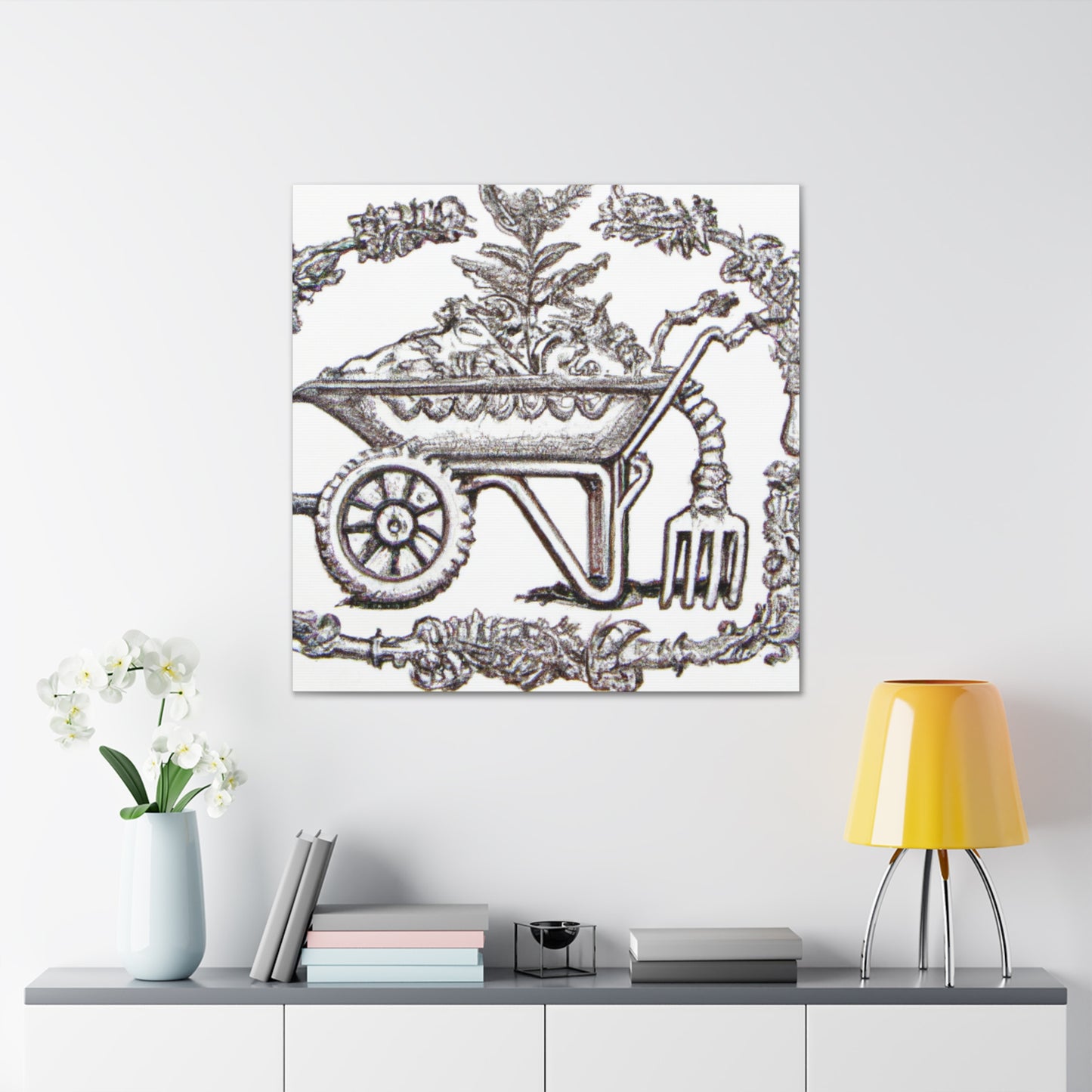 Wheelbarrow in Splendor - Canvas