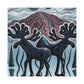 Moose in Mystic Moonlight - Canvas