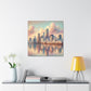 "Vibrant Miami Serenade" - Canvas