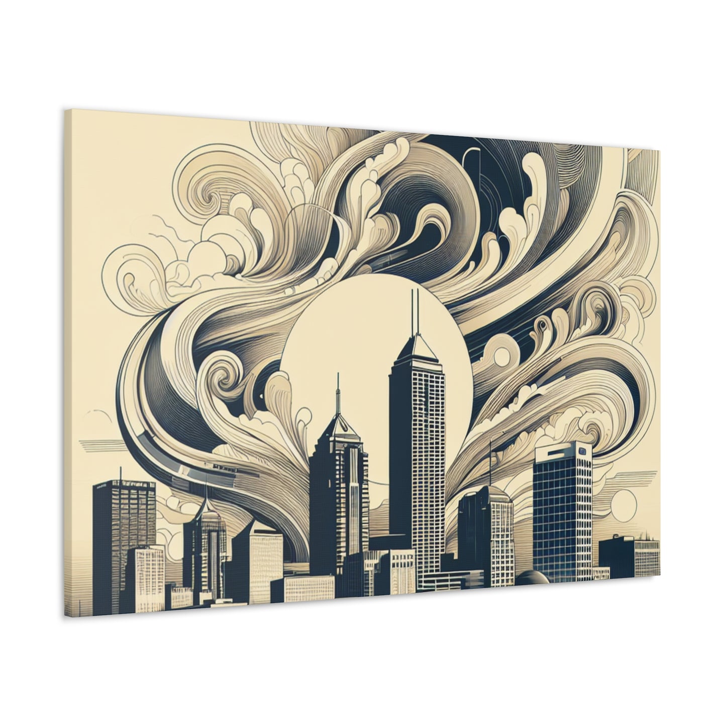 "Urban Tapestry Unveiled" - Canvas