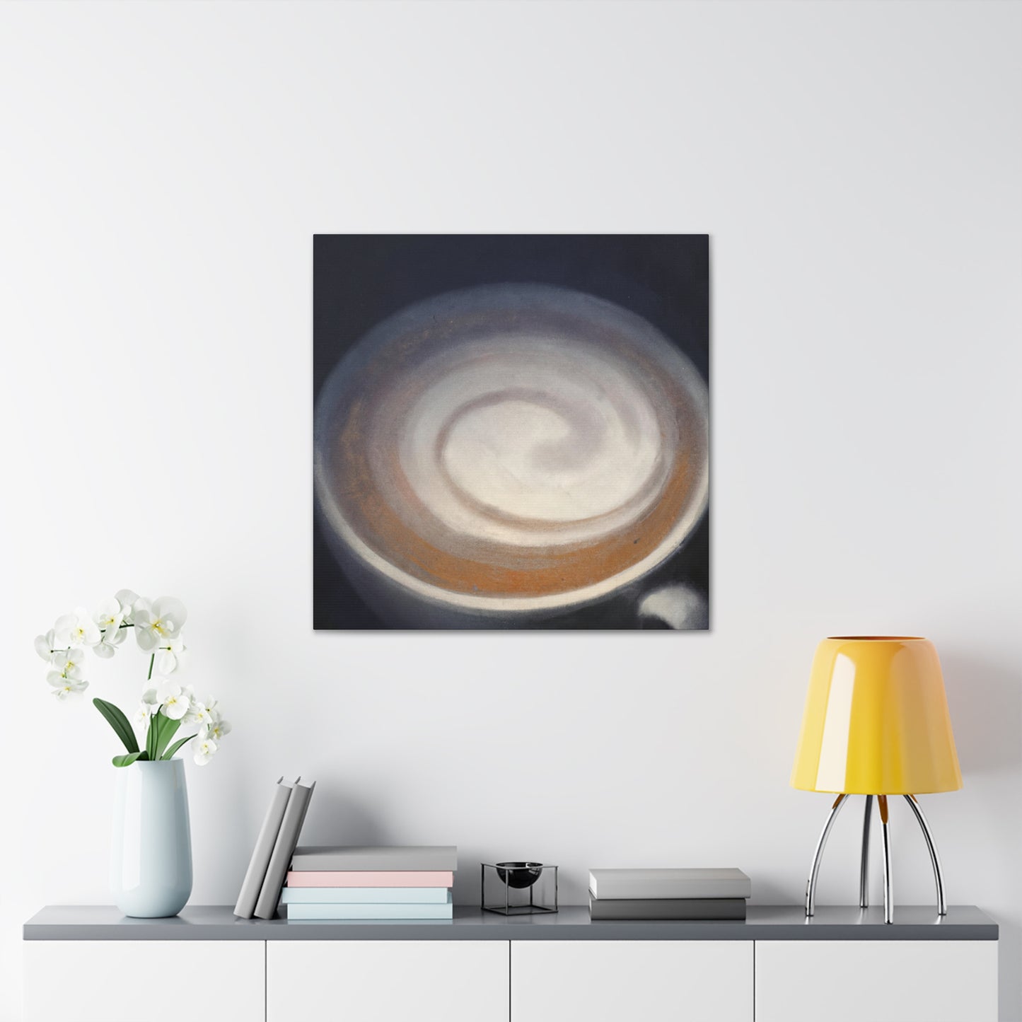 "Brewed Art: Cappuccino" - Canvas